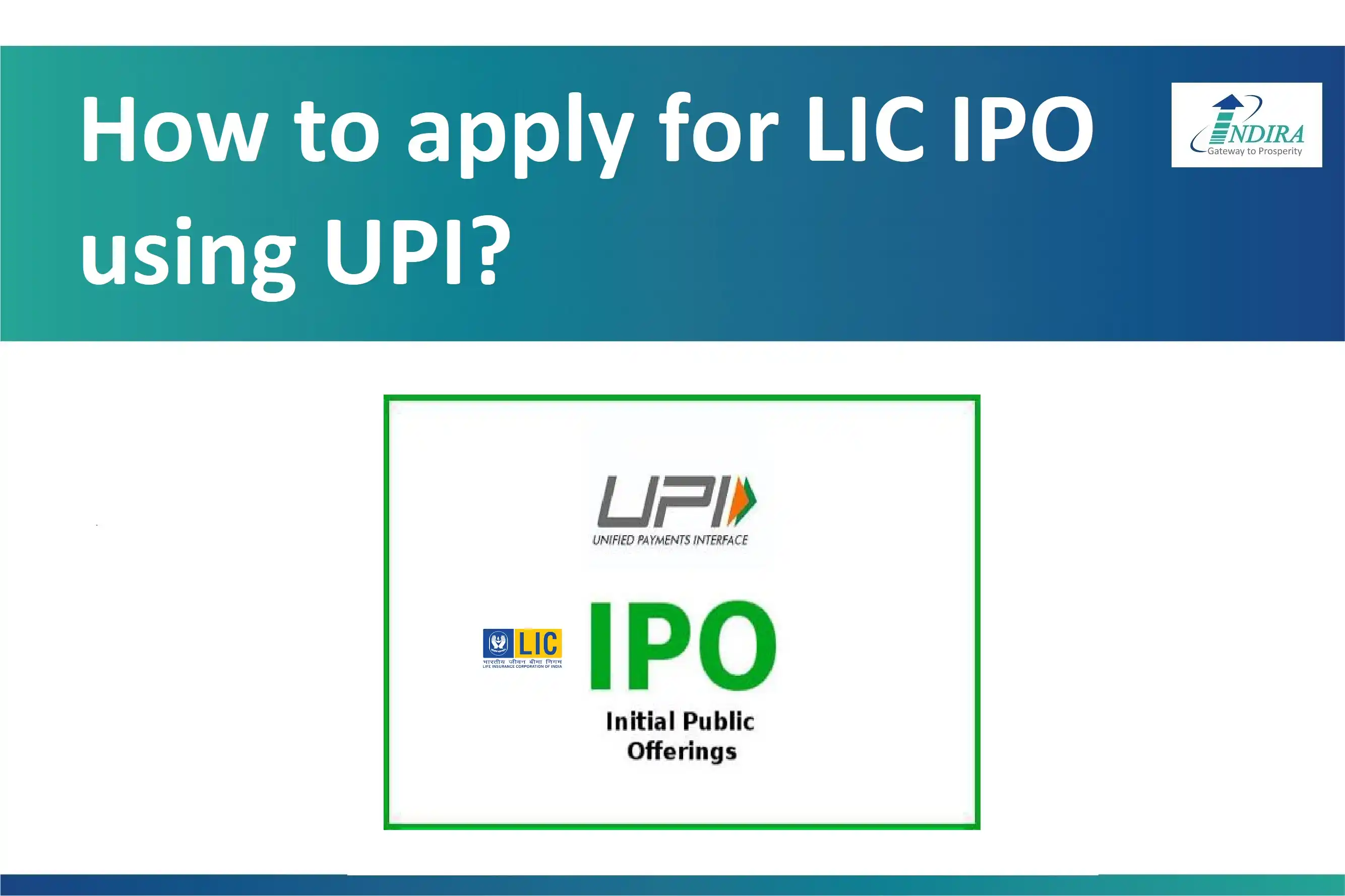 How to apply for LIC IPO using UPI?
