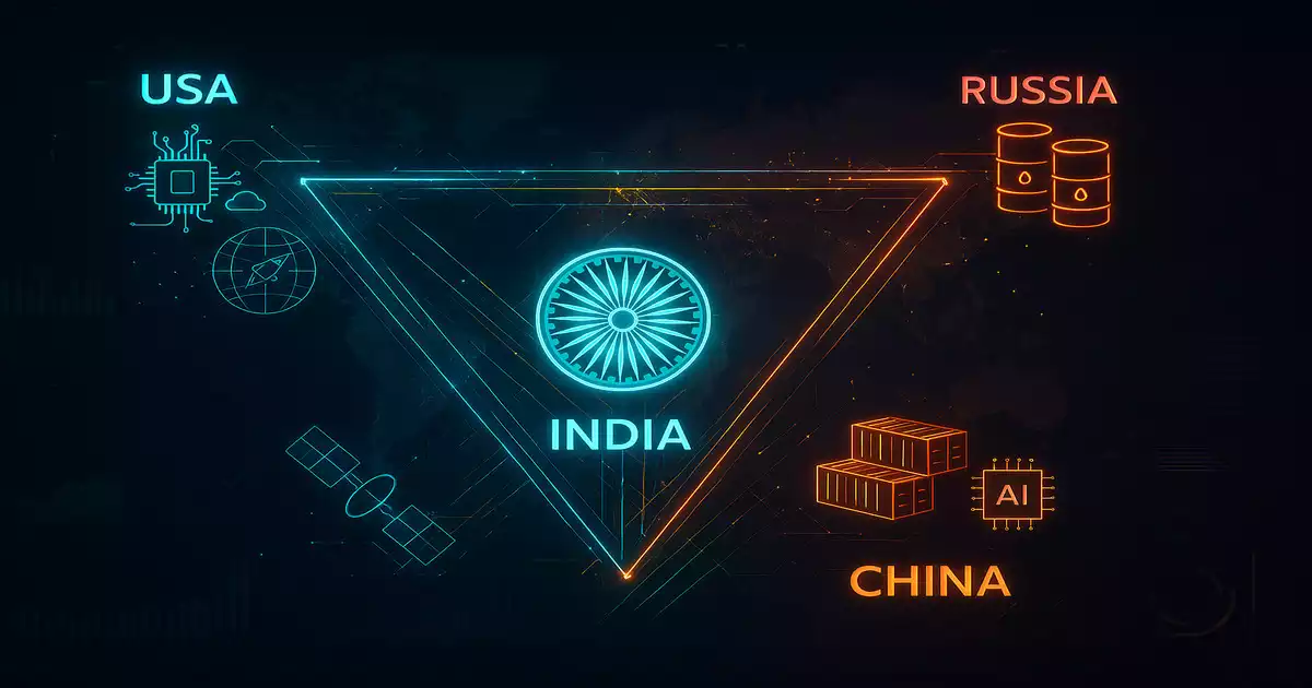 India's Balancing Act: Navigating the Great-Power Triangle of the 2020s